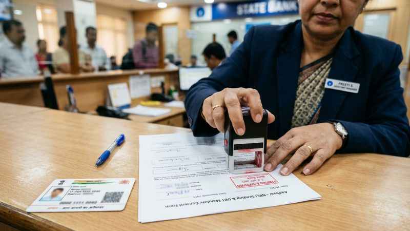 Paper bank application form for Aadhaar NPCI seeding required to fix PFMS payment failure errors.