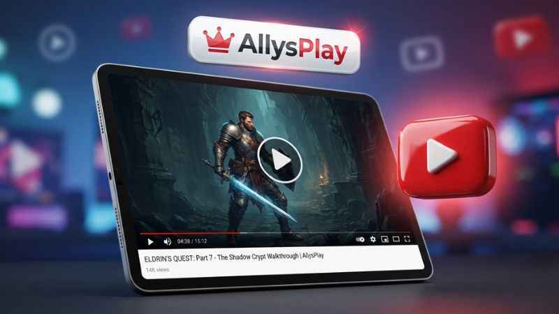Graphic representation of video content associated with AllysPlay branding.