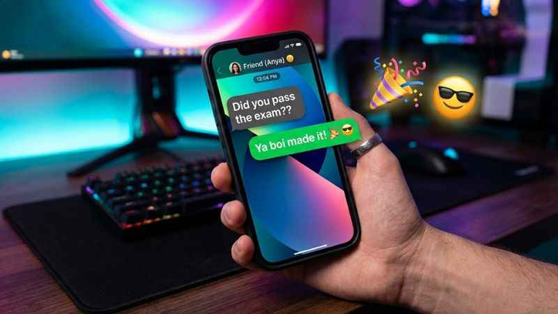 Smartphone text message conversation illustrating how the slang word boi is used in casual chatting.