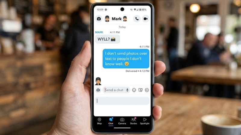 Example text conversation showing a safe way to respond to a WYLL text request.