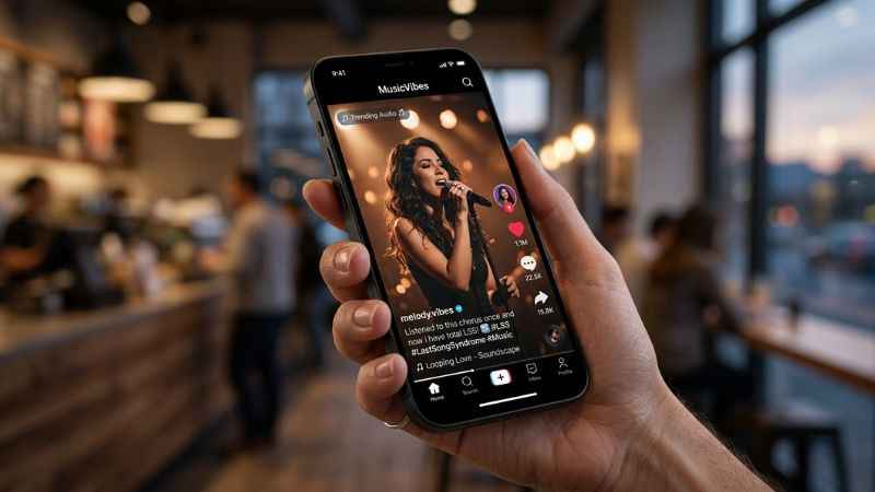 A mobile smartphone screen display showing a social media video post with LSS used in the caption.