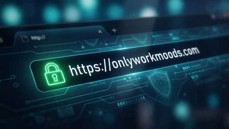 Web browser address bar showing an HTTPS secure lock icon for website safety verification.