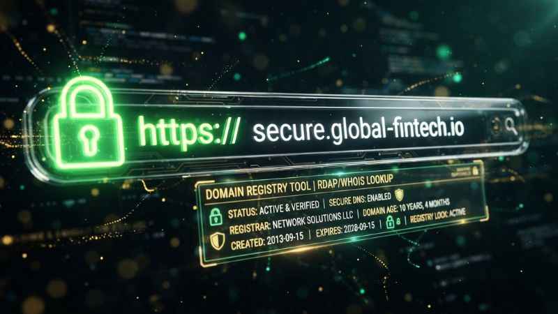 A visual guide displaying HTTPS security padlocks and domain registry search tools used to check troozer com.