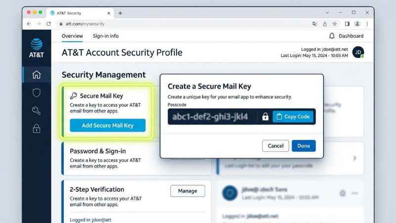 step-by-step-view-of-the-att-security-profile-where-users-generate-a-secure-mail-key-for-email-apps
