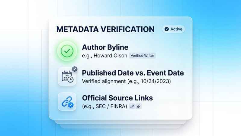 Checklist highlighting how to check author names, dates, and original sources on ziimp.com.
