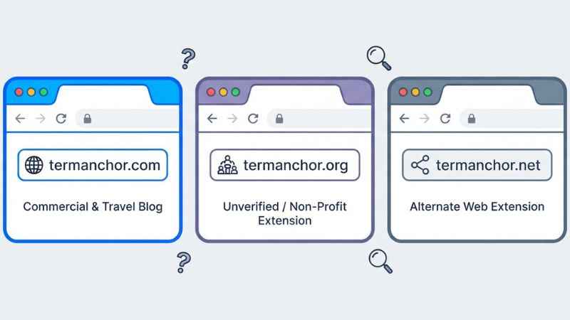 Comparison graphic showing the differences between termanchor.com and similar domain extensions.