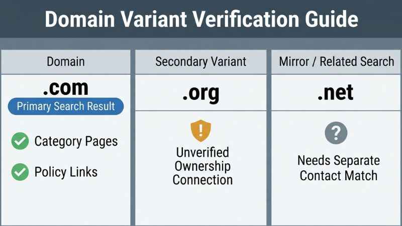 a comparison chart evaluating the differences between trendingpresswave com org and net domain extensions
